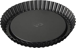 Dr. Oetker Obstkuchenform Ø 22 cm, klassische Backform für köstlichen Tortenboden, Quicheform aus Stahl mit Antihaftbeschichtung, Menge: 1 Stück