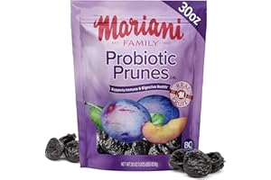 MARIANI PREMIUM Mariani Probiotic Prunes Pitted Unsweetened, 30oz - Bulk Dried Fruits No Sugar Added - California Dried Prunes Pitted Unsweetened - Supports Healthy Bones, Immune and Digestive Health