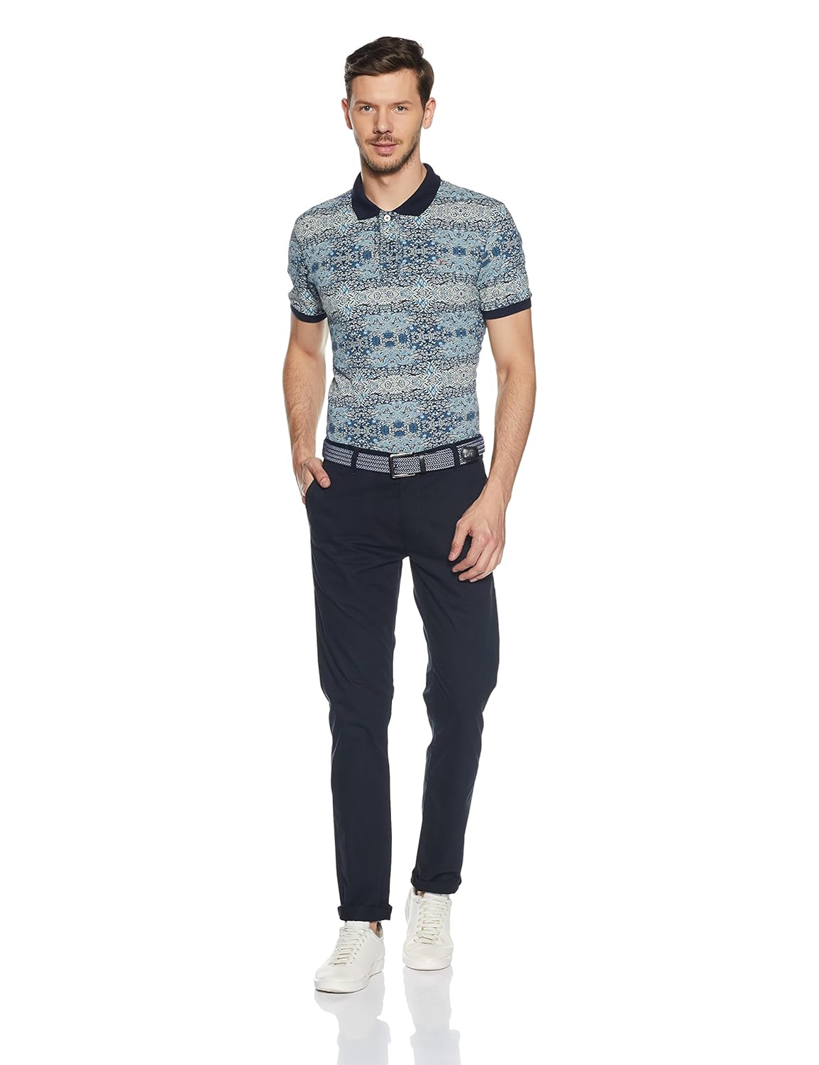 peter england men's chino casual trousers