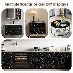 practicalWs 35.4" x 118" Marble Contact Paper for
