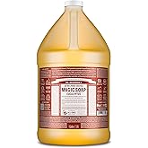 Dr. Bronner's Pure-Castile Magic Soap Liquid (Eucalyptus, 1 Gallon) - Made with Regenerative Organic Certified Oils, 18-in-1 Uses: Face, Body, Hair, Laundry, Pets and Dishes, Concentrated, Vegan