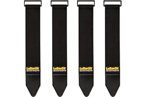 LuBanSir Cinch Straps, 2" x 24" (4 Pack) Elastic Hook and Loop Storage Strap for Extension Cord, Cable, Cord Wrap, Rope and Hose