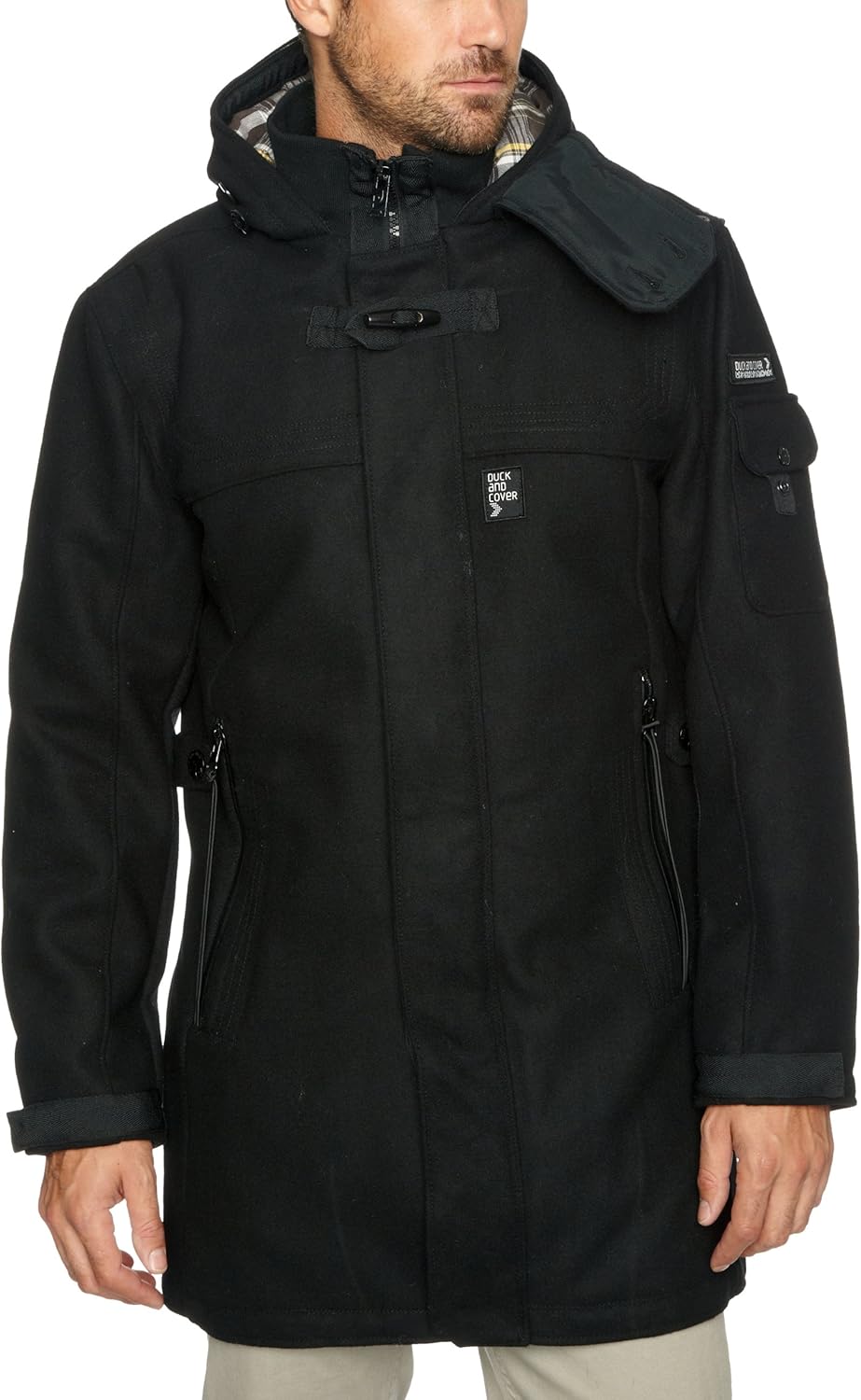 Duck and Cover Christchurch Men's Jacket Black Small Amazon.co.uk