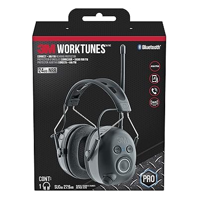 3M WorkTunes Connect + AM/FM Hearing Protector with Bluetooth technology