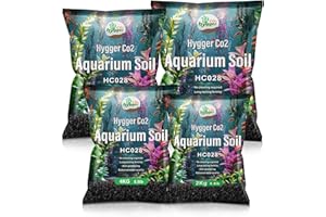 Hygger CO2 Upgraded Aquarium Soil Water Grass Mud, Ideal for Fish Tank Aquascaping Aquarium Substrate Soil for Plants and Shrimps, No Need to Wash (8.8 Pounds)