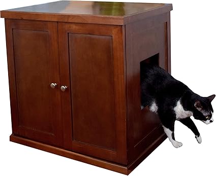 Amazon Com The Refined Feline Rlb Ma Wood Cat Litter Box