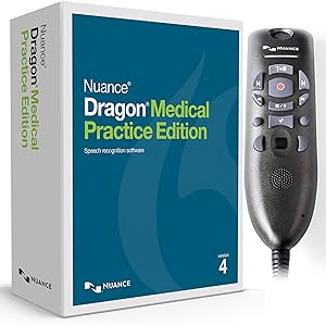 Nuance Dragon Medical Practice Edition 4 with Powermic III for Windows (Microphone with 3 Foot Cable)
