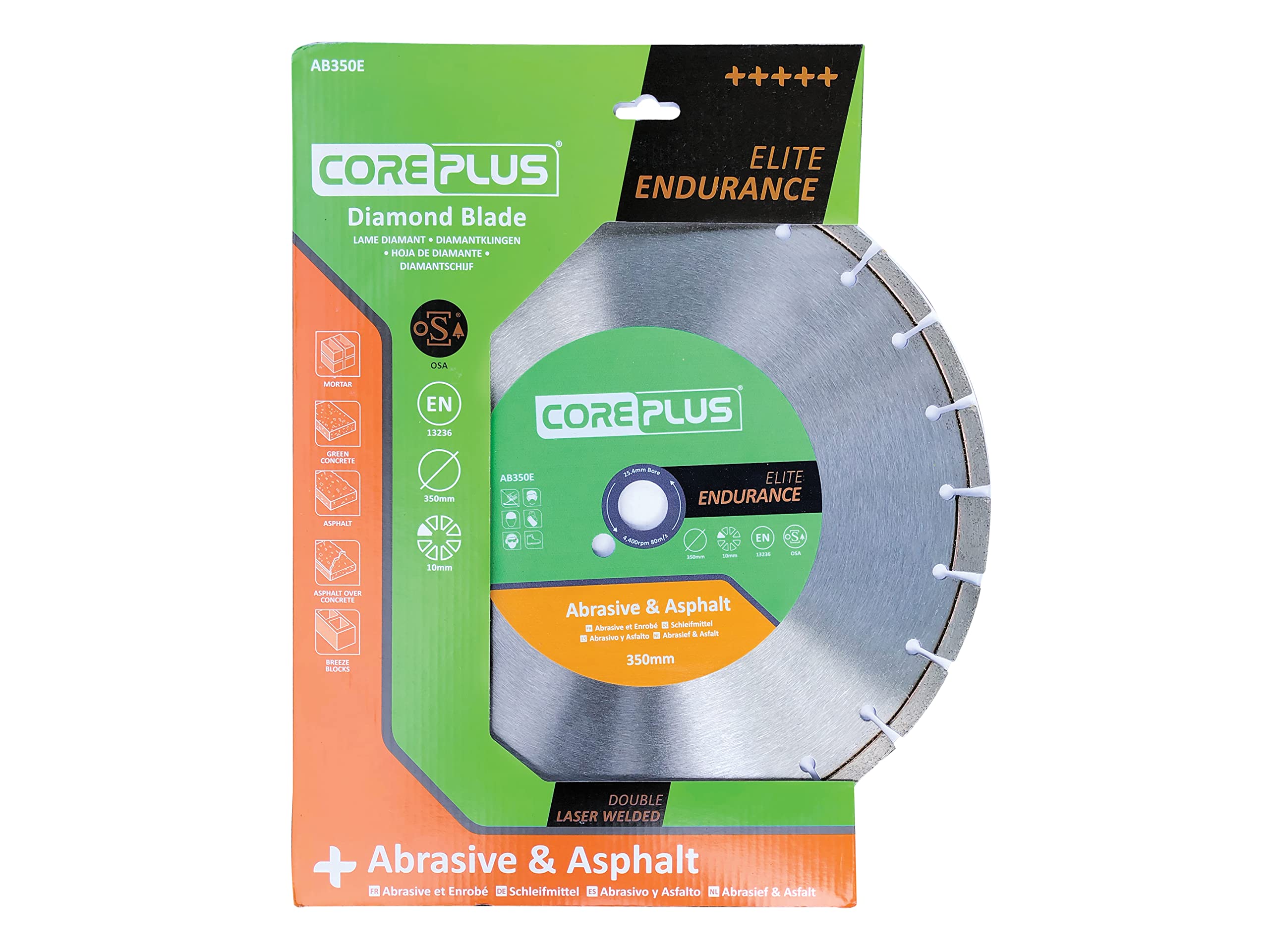 CorePlus Elite Abrasive & Asphalt Diamond Blade 350mm x B25.4mm (14in)