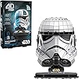 4D Build, Star Wars Stormtrooper Helmet 3D Model Kit with Stand, Star Wars Collectibles & Desk Décor, Adult Puzzles, Building