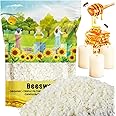 430g White Organic Natural Beeswax Pellets - CARGEN Beeswax Pastilles Pure Bulk Bees Wax Pellets for DIY Beewax Making Candle