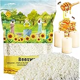 430g White Organic Natural Beeswax Pellets - CARGEN Beeswax Pastilles Pure Bulk Bees Wax Pellets for DIY Beewax Making Candle