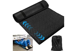 Magic Rolling Creeper Mat Low-Clearance Mechanic Pad for Under Car Repair | 4-Layer Padded Automotive Repair Mat with Storage