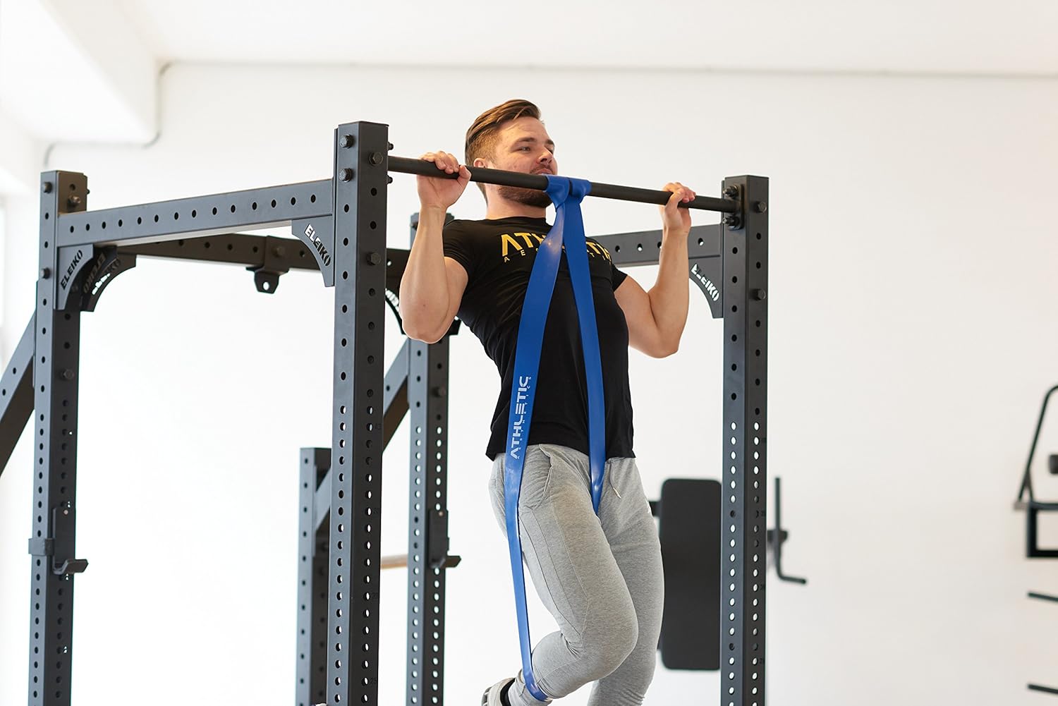 ATHLETIC AESTHETICS Widerstandsbänder Set Mit Tasche - Fitnessbänder Mit Stoff, Perfekt Für Home & Gym