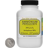 Ammonium Persulfate [(NH4) 2S2O8] 99% ACS Grade Powder 8 Oz in a Space-Saver Bottle