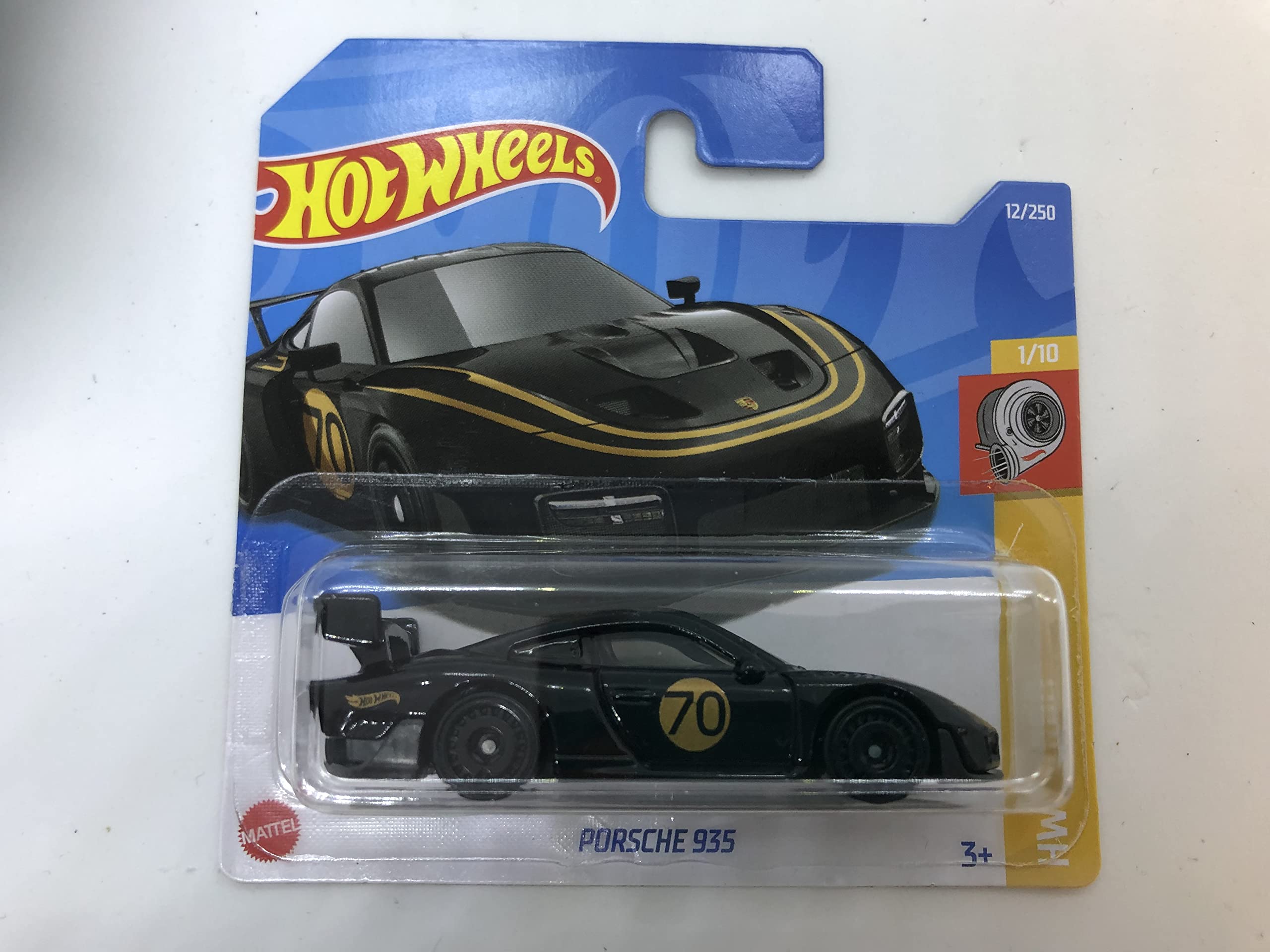 2022 Hot Wheels Porsche 935 Black 12/250 (Short Card) HCW73 (2nd Colour)
