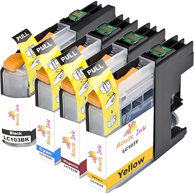 Brother LC-103BKS Black Ink Cartridge - Compatible With LC-103 LC-101, For MFC J245 J450DW J650DW J6520DW