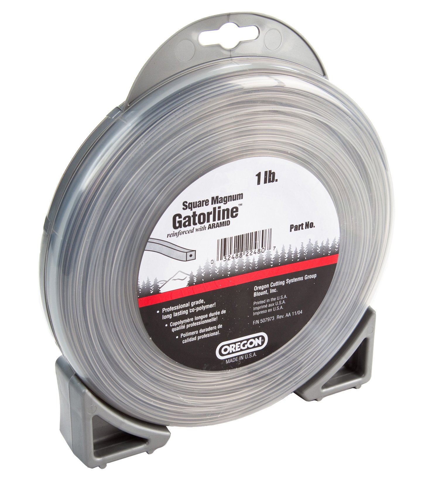 Oregon 22-470 Magnum Gatorline Square Trimmer Line .17-Inch by 71-Foot Gray