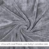 HiABsee Baby Towels with Hood Grey Elephant Ultra Soft 80x80cm view 3