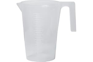 SP Bel-Art Tall Form 1000ml Polypropylene Graduated Pitcher; 10ml Graduation (F28991-0000)