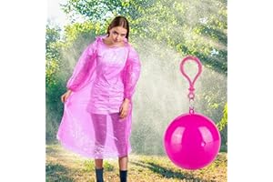 Portable Raincoats Ball, Disposable Emergency Raincoats, Waterproof Rain Poncho for Traveling, Camping, Cycling