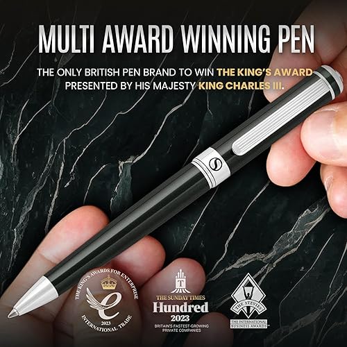 Scriveiner BlackGreen Ballpoint Pen Black Green Luxury Pen