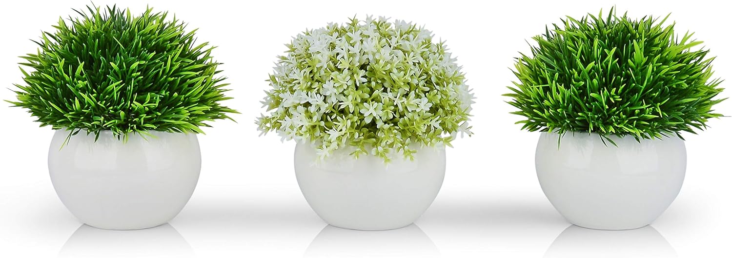 Amazon Com Farmhouse Plants With Pots Artificial Plants For