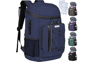 HXLGMD Backpack Coolers Insulated Leak Proof 30 Cans, Soft Sided Insulated Cooler Bags Ice Chest Backpack for Beach Travel Camping, with Reusable Ice Packs