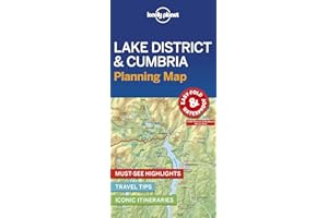 Lonely Planet Lake District & Cumbria Planning Map