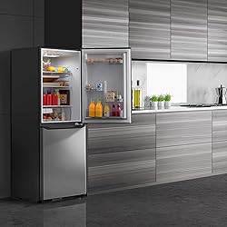 Galanz GLR74BS1E04 Retro Refrigerator with Bottom