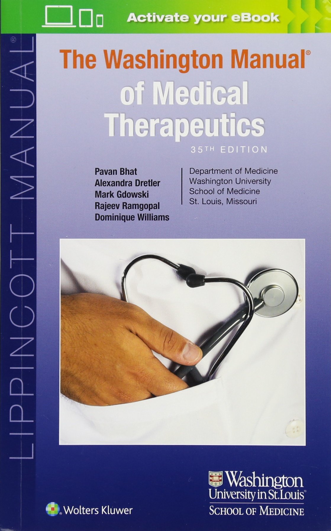 The Washington Manual of Medical Therapeutics (Lippincott Manual Series)  Paperback – 1 Mar 2016