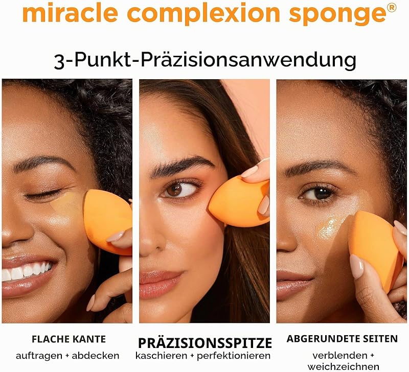 Miracle Complexion Makeup Sponge Full Cover Foundation With Travel Case