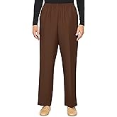 Alfred Dunner Women's Petite Solid Medium Pant
