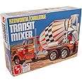Round 2 Unknown AMT Kenworth/Challenge Transit Cement Mixer 1:25 Scale Model Kit (AMT1215)