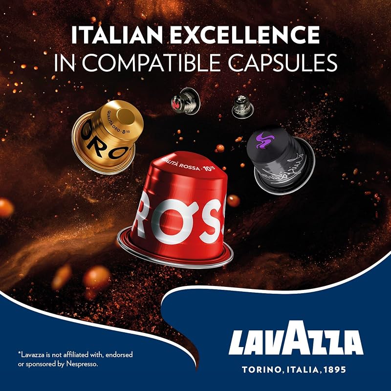 , Qualità Oro, 100 Capsule in Alluminio, Note Fruttate e Floreali, 100% Arabica, Intensità 8/13, Tostatura Chiara, 10 Confezioni da 10 Capsule