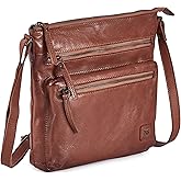 Small Genuine Leather Crossbody Bags for Women Vintage Travel Sling Purses & Handbags Shoulder Crossover