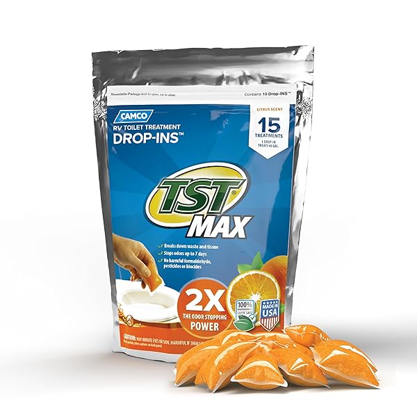CAMCO TST MAX RV TOILET TREATMENT DROP-INS –...