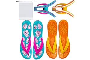 QIAOXUFE 4 Pcs Towel Clip with a Drawstring Bag Oversized Towel Holder Clothes Pegs Beach Towel Clip for Beach Chairs Lounge 