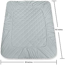 Utopia Bedding Quilted Fitted Mattress Pad, Twin