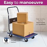 Neo Heavy Duty Aluminium Folding Sack Trolley 150 kg Extendable Handle view 3
