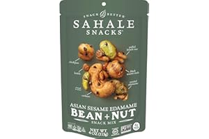 Sahale Snacks Asian Sesame Edamame Bean + Nut Snack Mix, 4 Ounces (Pack of 6)