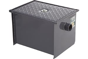 John Boos GT-14 Carbon Steel Grease Interceptor, 16.2" Long by 18.29" Tall by 13.5" Wide, 14 lbs Grease Capacity