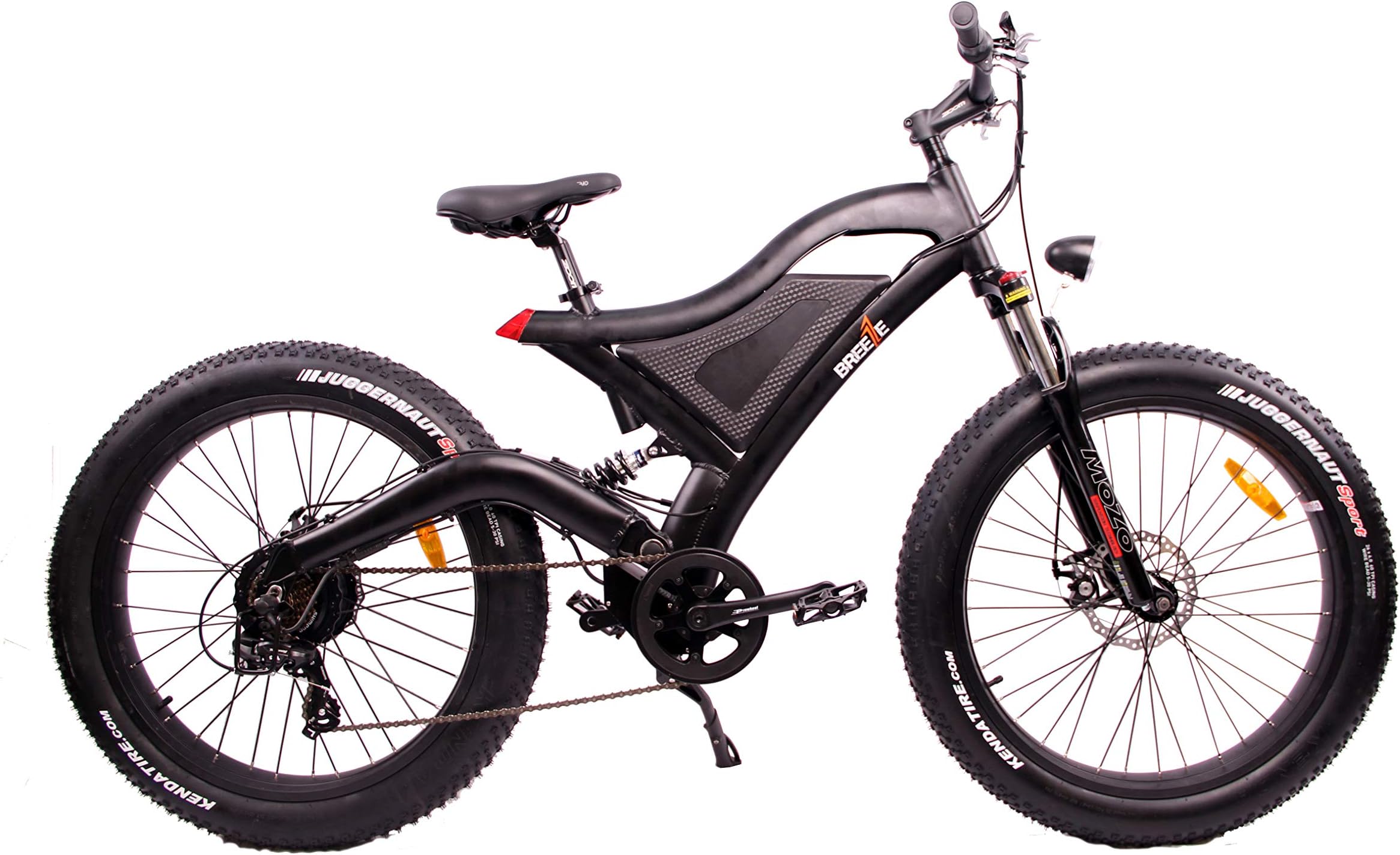 Electric Fat Tire eBike Powerful Rear Hub Motor, Ride 40+ Miles Per Charge, Hand Throttle & Pedal Assist, Reach speeds up to 29 MPH,Sport Tires-Rides in Snow,Rain, Beach Cruiser,Off Road Trail Riding