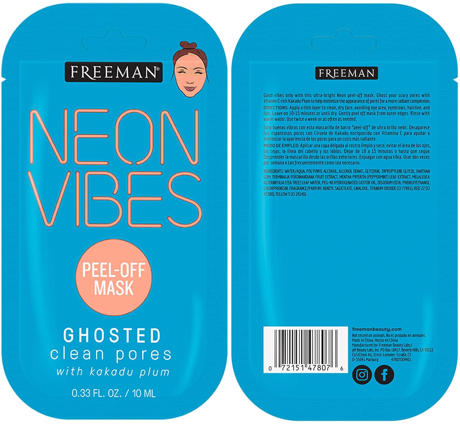Freeman Beauty Face Masks Skincare Collection - 17 Piece Variety Pack - Peel-Off, Clay, Gel and Sheet Mask, Silicone Brushes, and Peel Pad : Beauty