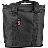 BroilPro Propane Tank Bag for 4-Pack 1 lb Refillable Cylinders - Waterproof 600D PVC Polyester | Mini Gas Tank Case, Camping Cooking Accessories (Fits 16.04 oz Tanks)