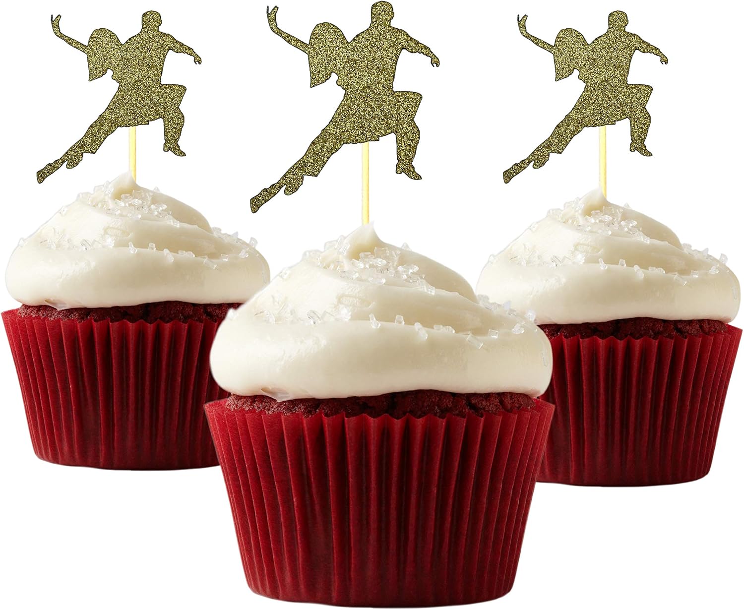 Amazon Com Ball Room Dancing Cup Cake Topper Dancer Glitter Card
