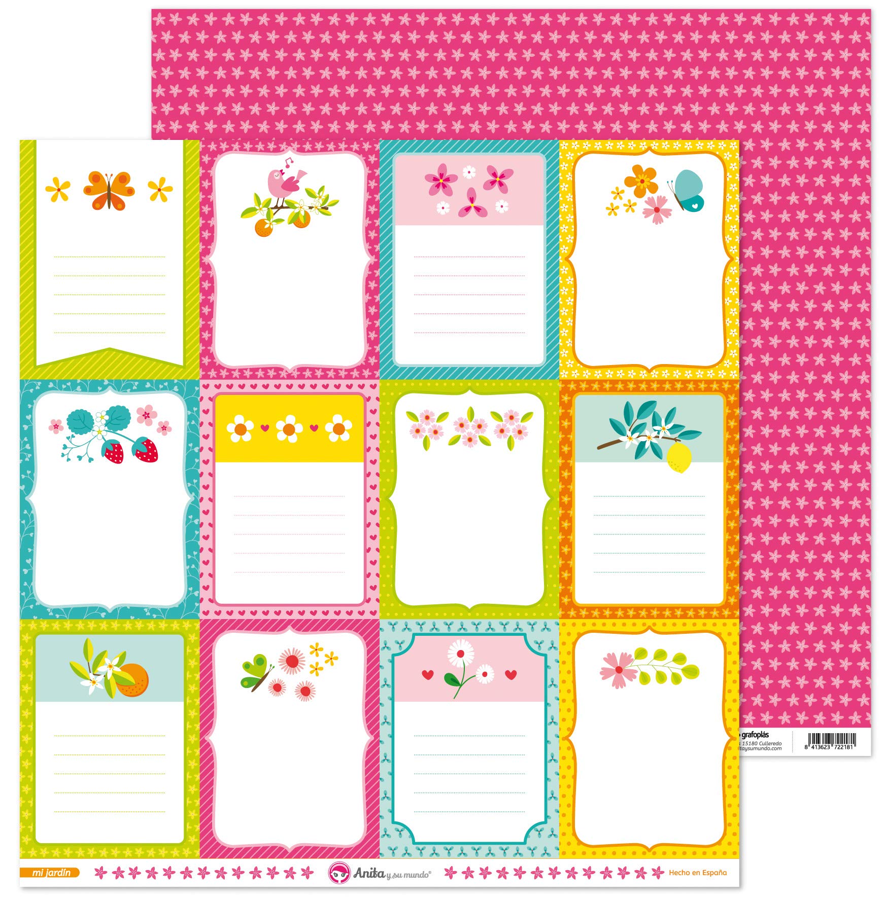 Anita and Su Mundo My Garden Collection Scrapbooking Papers, Paper, Cards, 12 x 12 Inches
