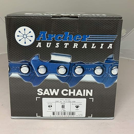 Archer Chainsaw Chain 100ft Roll 3/8" .050 Chisel Chainsaw