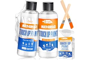 LIMINO White Touch Up Paint - 7oz Upgraded Matte and Gloss Multi Surface Touch Up Paint Pen for Repairing Scratches, Chips, Cracks on Tubs, Tiles, Enamel, Wood - Tile Paint for Walls, Doors, Furniture