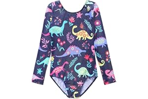 HOZIY Gymnastics Leotards for Girls Unicorn Pink Purple Sparkly Dancewear Activewear Quick Dry