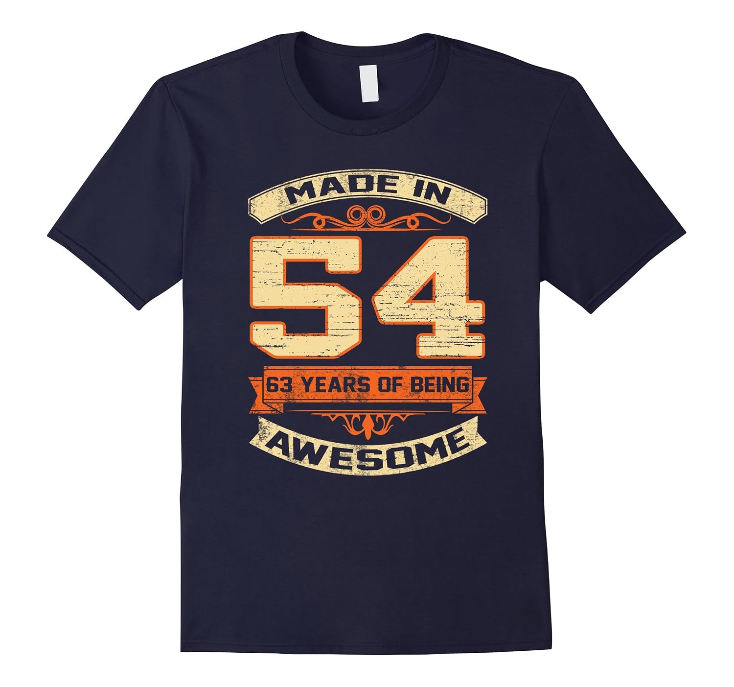 63 Years Old 63rd Birthday Gift T Shirt Made In 1954 54 